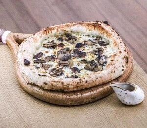 Mushroom Honey Pizza